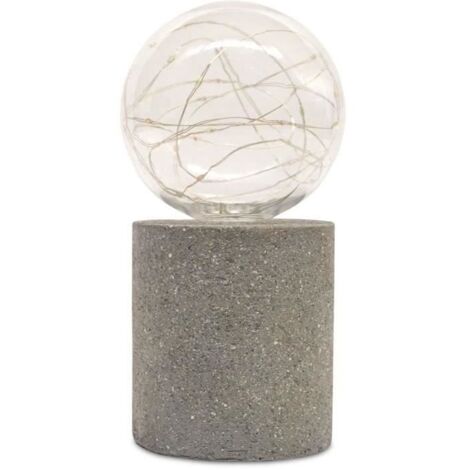 Lampe de table solaire GARDEN ID Nordic Light Ø10 cm Gris pierre (1/2)