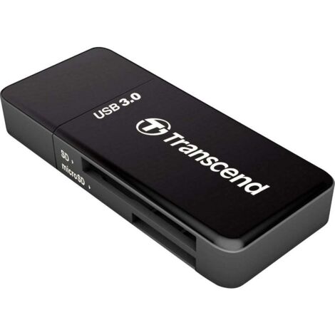 Card Reader Transcend F5 USB3.0 SDmicroSD Card Reader schw. (1/3)