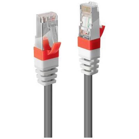 LINDY Câble réseau patch cat.6A S/FTP PIMF Premium - Cuivre - 10 Gbit - 500Mhz - LSOH - 20m - Gris (1/2)