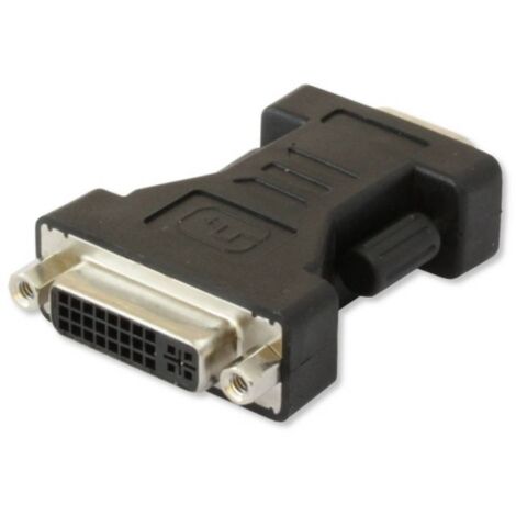 TECHly IADAP-DVI-9100 VGA / DVI Adaptateur [1x VGA mâle - 1x DVI femelle 24+5 pôles] noir D624131 (1/4)