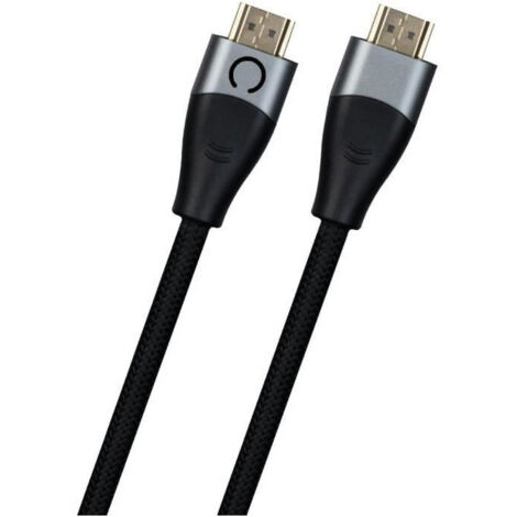 Câble HDMI 2.1 - KONIX - Nintendo Switch 2 - Compatibilité 4K et 8K - Nylon tressé - Longueur 1,8 m - Noir (1/3)