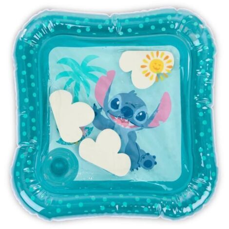DISNEY BABY - STITCH - Tapis d'eau pour bébé, jeu sensoriel et d'éveil, gonflable, facile a nettoyer, pliable, des la naissa (1/5)