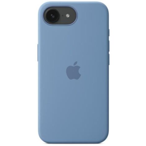 Coque en silicone Apple Bleu Hiver pour iPhone 16e (1/3)