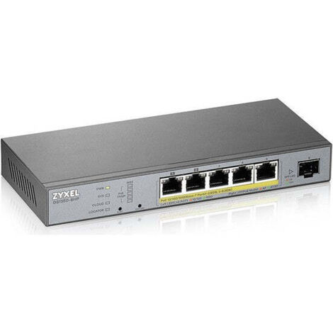 Switch ZyXEL GS1350-6HP-EU0101F 5 Gb 60W 6 Ports Gris (1/4)