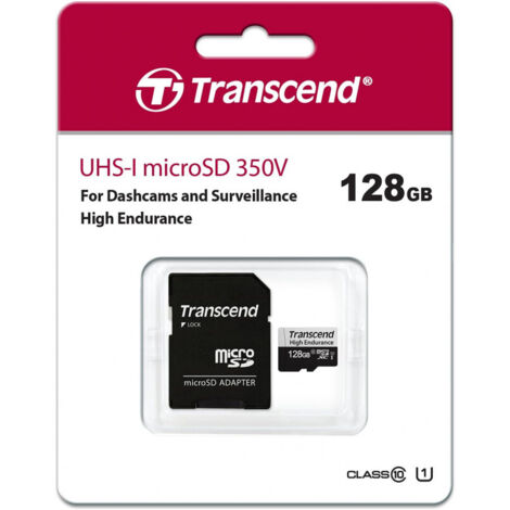 Carte microSD Transcend 350v 128 Go imperméable résistante (1/3)