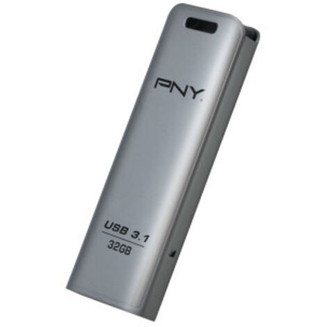 PNY FD32GESTEEL31G-EF lecteur USB flash 32 Go 3.2 Gen 1 (3.1 Gen 1) Acier inoxydable (1/5)