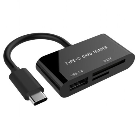 Gembird UHB-CR3-02 lecteur de cartes USB 3.2 Gen 1 (3.1 Gen 1) Type-C Noir (1/3)