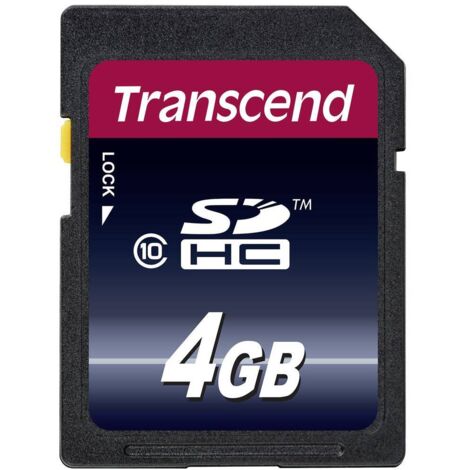 Carte SDHC Transcend Premium 4 GB Class 10 (1/3)