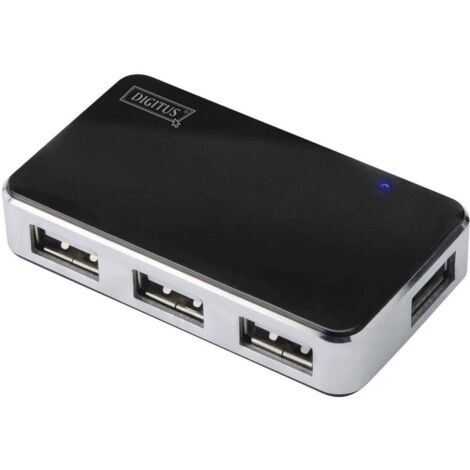 Hub USB 2.0 Digitus DA-70220 4 ports noir, argent 1 pc(s) (1/4)