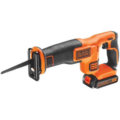 Scie sabre BLACK+DECKER BDCR18E1-QW sans fil - 18V lithium - avec batterie 2,5Ah (1/5)