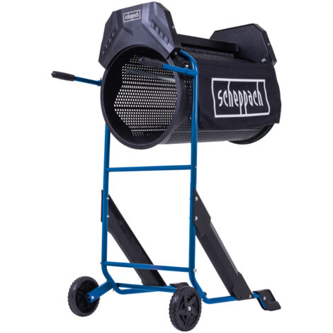 Scheppach Tamis à rouleaux RS500 – 230 - 240 V / 50 Hz – 350 W – Tambour de tamisage ø 400 mm – Vitesse de rotation 42 min-1 – Tambour inclinable