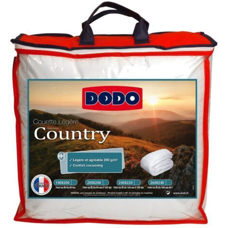 DODO Couette legere Country - 140 x 200 cm - Blanc (1/10)