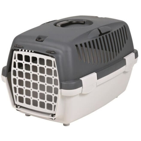 Trixie – Box de transport pour petits chiens et chats jusqu'à 6 kg – Dimensions 32x31x48 cm – Poignée de transport – Ventilation optimale