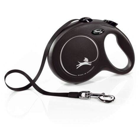 Laisse rétractable pour chien 8 mètres – Sangle légère 530g – Poids max 50kg – Système anti-nœud intégré – Confort ergonomique – Flexi