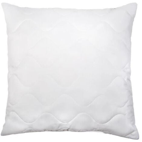 ABEIL Lot de 2 Oreillers a memoire de forme matelasses 60x60 cm blanc