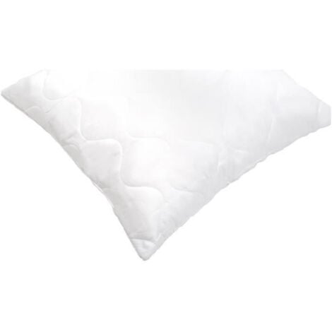 ABEIL Lot de 2 Oreillers a memoire de forme matelasses 60x60 cm blanc