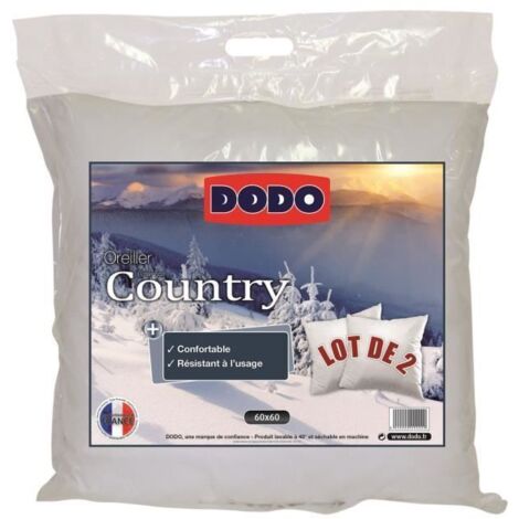 DODO Lot de 2 Oreillers COUNTRY 60x60cm