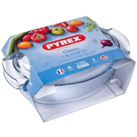 Cocotte - PYREX - 1450076 - Ovale - En verre borosilicate - 38 x 23 cm