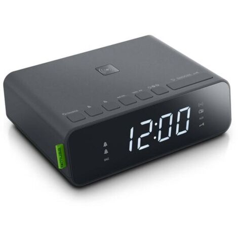 Radio-réveil double alarme noir - Muse - M175WI (1/4)