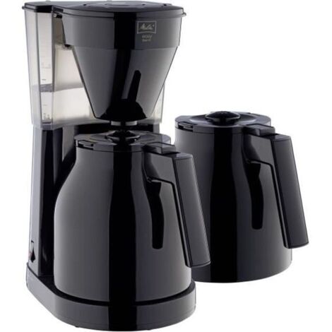MELITTA Easy Therm II - Cafetiere filtre 1L - 1050 W + 2eme verseuse - Noir (1/2)