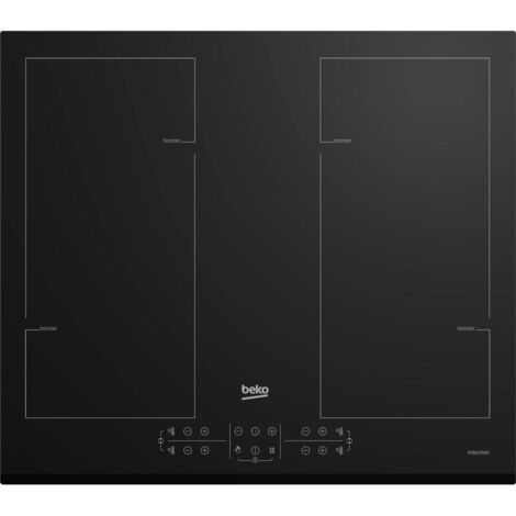 Beko – Table de cuisson à induction 2 zones HII64206F2MT – Puissance 7200W – Limiteur de puissance – Largeur 60 cm – Noir