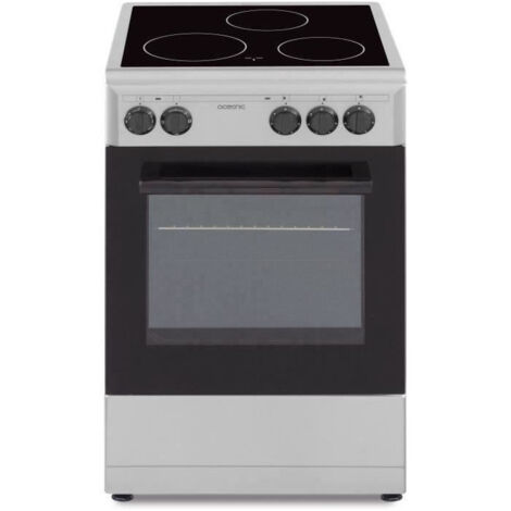 OCEANIC - Cuisiniere vitrocéramique 50 x 50 cm, four convection naturelle, four 48L silver