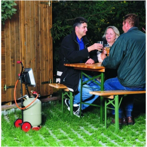 Chauffage mobile infrarouge - ROTHENBERGER - Brasero Piezo - Gaz propane - Gris (1/6)