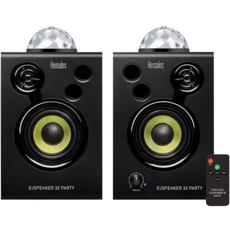 GUILLEMOT Systeme de Haut-Parleurs Hercules DJSpeaker 32 Party - 30 W RMS - Fréquence 60 Hz a 20 kHz (1/3)