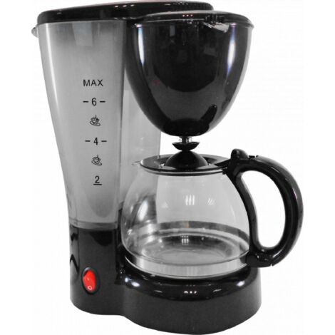 Cafetière électrique filtre 5-6 tasses – Tension 12V pour allume-cigare – Idéale pour voyages et sorties en plein air – Htc Equipement