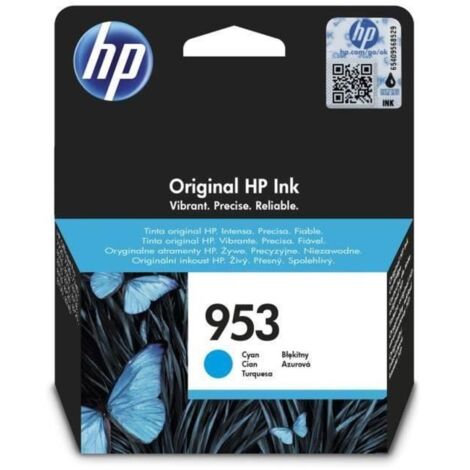 HP 953 Cartouche d'encre cyan authentique (F6U12AE) pour HP OfficeJet Pro 8710/8715/8720