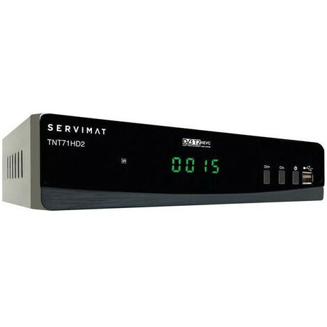 Décodeur TNT HD avec port USB – Enregistrement et fonction Time Shift – Réception de chaînes en Haute Définition – TNT71HD2 – Servimat
