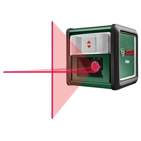 Laser lignes Bosch - Quigo Livre avec Pince universelle MM2 , Adaptation de fixation rapide et 2 piles AAA