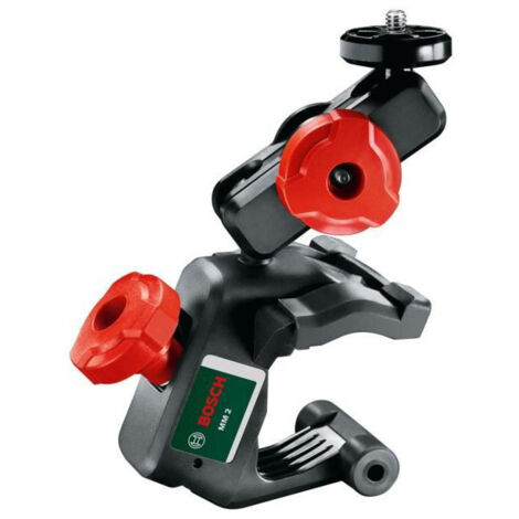 Laser lignes Bosch - Quigo Livre avec Pince universelle MM2 , Adaptation de fixation rapide et 2 piles AAA