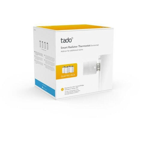 TADO Tetes Thermostatiques connectees - Quattro Pack
