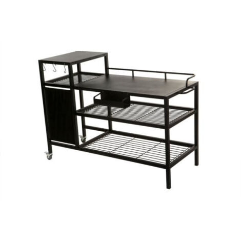 Chariot pour Plancha - Acier Noir