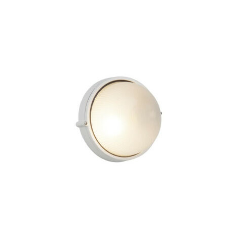 Applique murale extérieure - BRILLIANT - SILVESTER - Verre et métal - Blanc - E27 - 1 x 60 W IP44 (1/4)