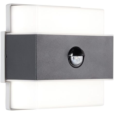 BRILLIANT lampe, Archie LED applique murale extérieure détecteur de mouvement anthracite, métal / plastique, 1x 7,5W LED intégré, (650lm, 4000K), A (1/5)