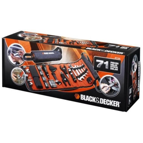Sacoche enroulable de mécanique automobile (76 Accessoires) - BLACK+DECKER - A7144-XJ