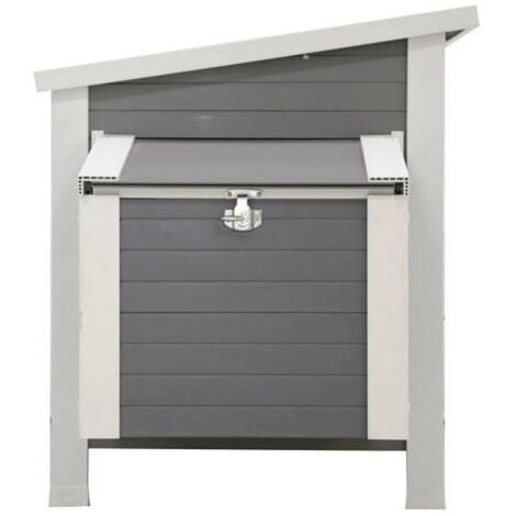 Kerbl Poulailler Barney Plastique 137x73x83 cm Gris et blanc