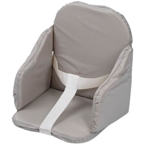 TINEO Coussin de chaise PVC a sangles - Gris