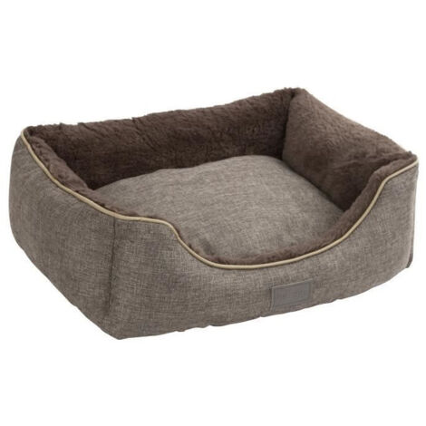 KERBL Corbeille Samuel - 50 x 40 x 15 cm - Argent et gris - Pour chien (1/7)