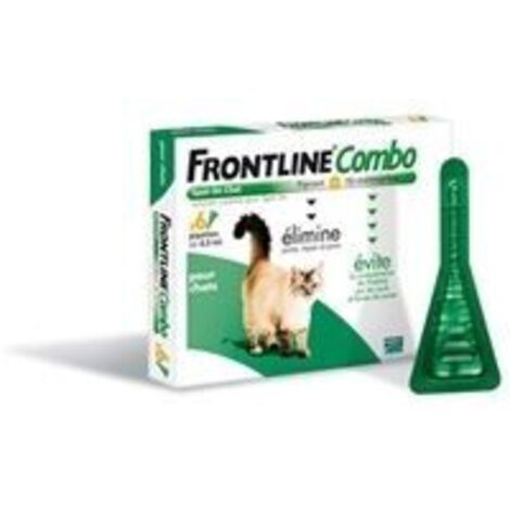 Frontline Combo chat - Anti-puces et anti-tiques pour chats - 6 pipettes