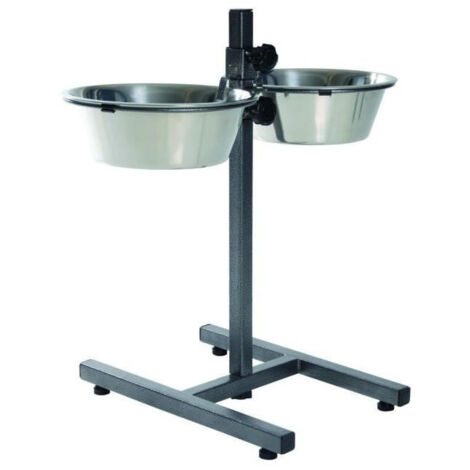 TRIXIE Support de gamelle réglable pour chien 5,6 L 24 cm