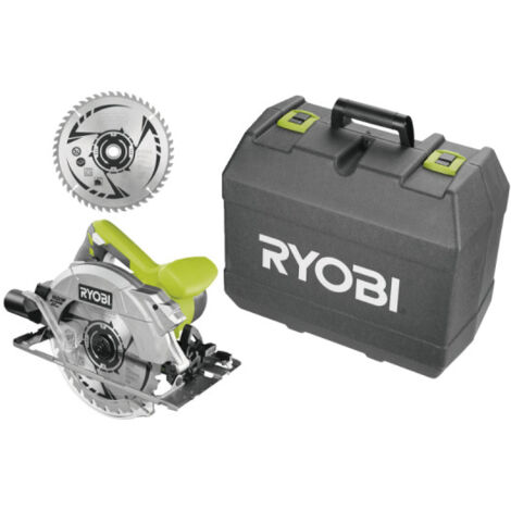 RYOBI Scie circulaire 1600W 66mm - 1 lame 48 dents - 1 lame 24 dents - RCS1600-K2B