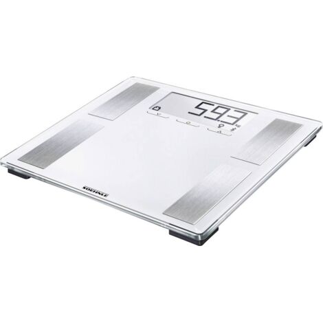 Soehnle Shape Sense Connect 100 Balance d'analyse corporelle numérique Plage de pesée (max.)=180 kg gris, métal avec Bluetooth S018671