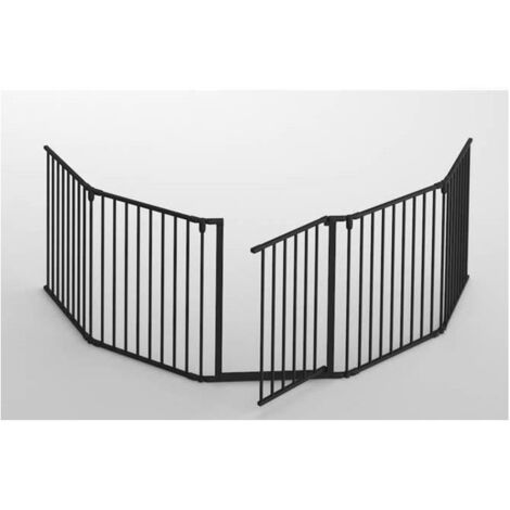 Vieux Pare-feu Métal Doré 3 Panneaux Pliable Motif Noël – Style Rétro, 53cm De Haut