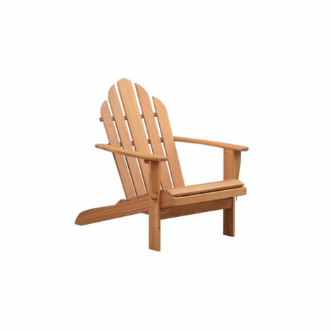 Fauteuil de jardin Adirondack pliable en bois d'acacia FSC – Résistant aux intempéries – Assise confortable à 29 cm – Dimensions 69 x 93 x H87 cm (1/4)