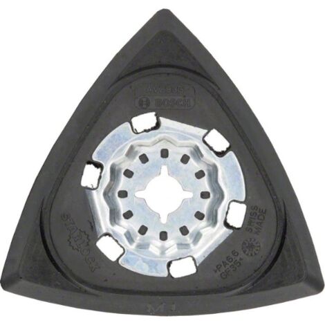 Bosch – Plateau de ponçage delta 93mm – Système Starlock pour changement rapide – Pour ponçage peinture, mastic et plâtre – Fabrication Suisse - AVZ 93 G
