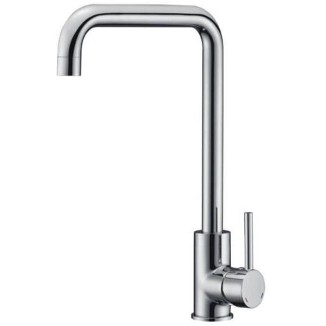 Rousseau Robinet de cuisine moderne chrome gris