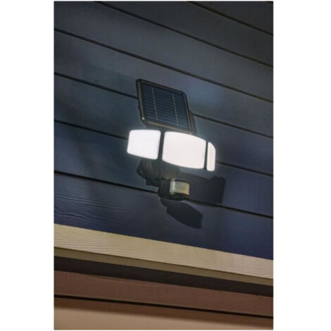 Spot solaire a 3 tetes tres eclairante avec detecteur de presence - 1000LM - GALIX (1/5)